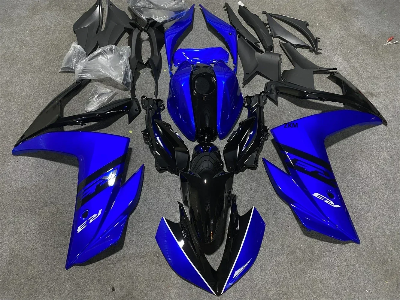 

Motorcycle Fairing Kit Suitable for Yamaha R25 15-18 Years R3 2015 2016 2017 2018 Fairing Black blue