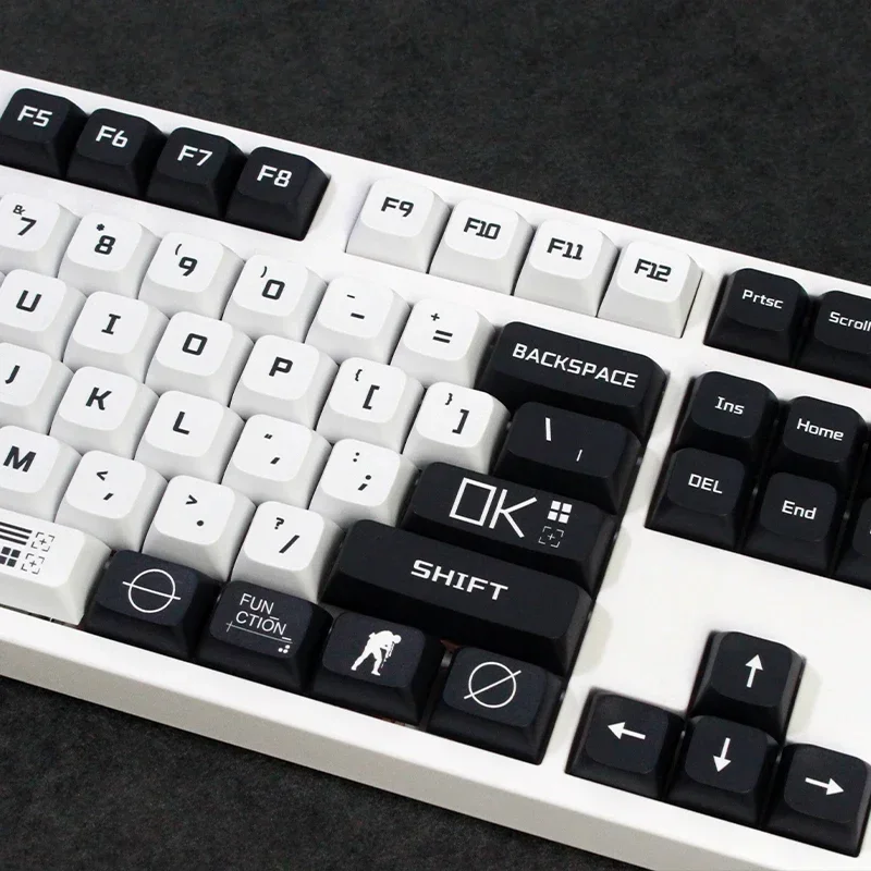 Imagem -04 - Teclas Selo Coleção Tema Keycaps Xda Perfil Chave Bonés Inglês para 61 64 68 84 87 96 98 104 Teclado Mecânico Keycaps 132