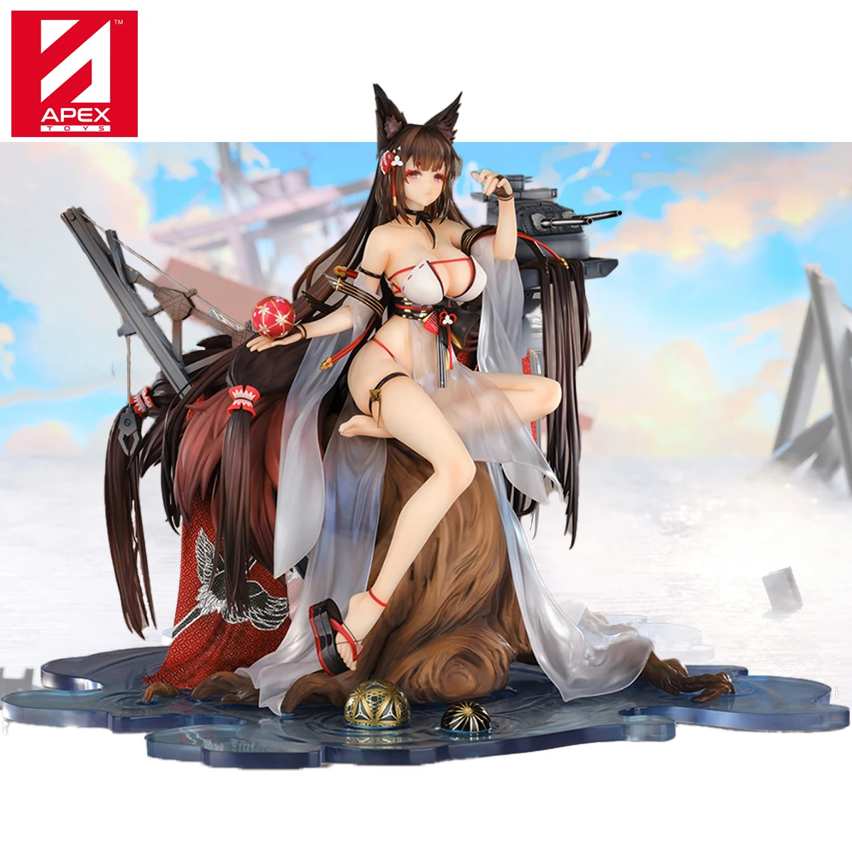 

В наличии Оригинальная инновация Apex Prepainted Azur Lane Amagi Wending Waters, Serene Lotus Ver. Серия коллекции игровых фигурок