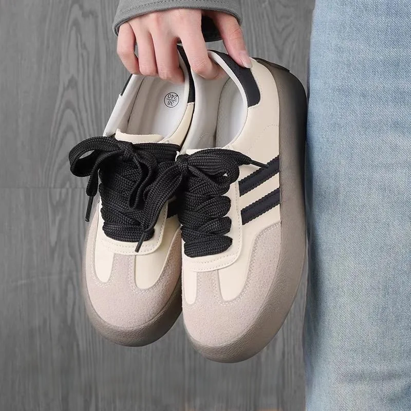 1 Paar 2 cm breite flache Schnürsenkel weiß schwarz Schnürsenkel für Sneaker Sport Casual Sport Schnürsenkel Frühling Herbst Schnürsenkel – Detail 9