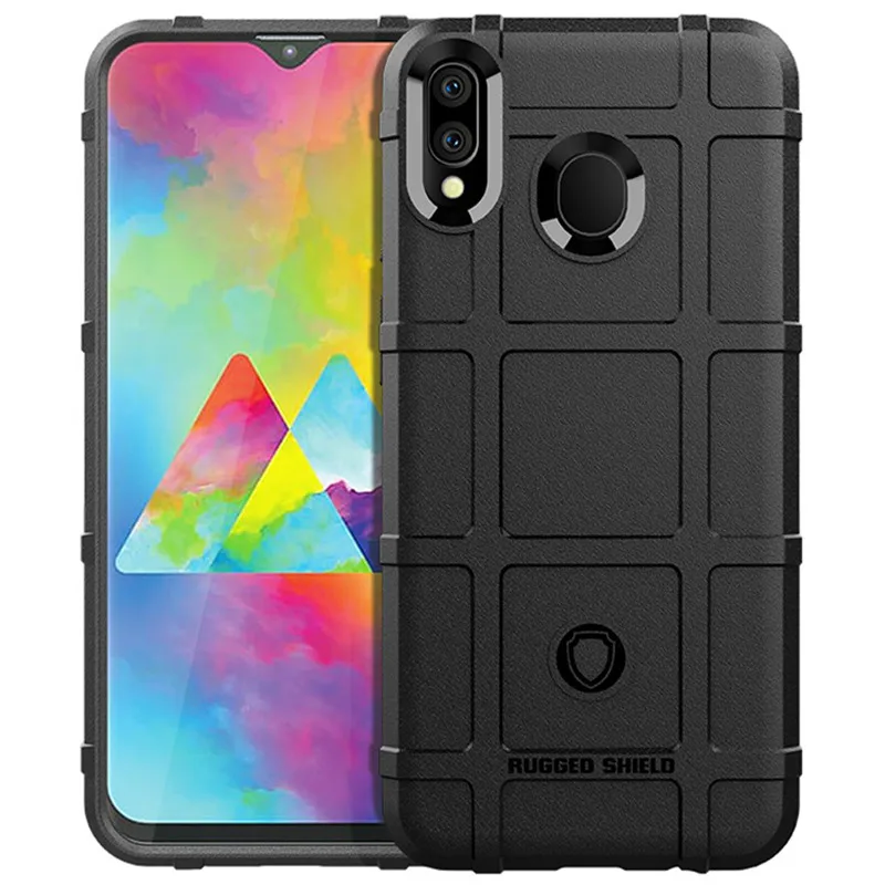 Shield Soft Cover for Samsung Galaxy M20 Shockproof Matte Rubber Cases for galaxy m20 Heavy Silicone Phone Case Bumper