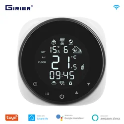 GIRIER Tuya Smart Wifi termostato per caldaia a Gas/elettrico/acqua riscaldamento a pavimento regolatore di temperatura funziona con Alexa Hey Google