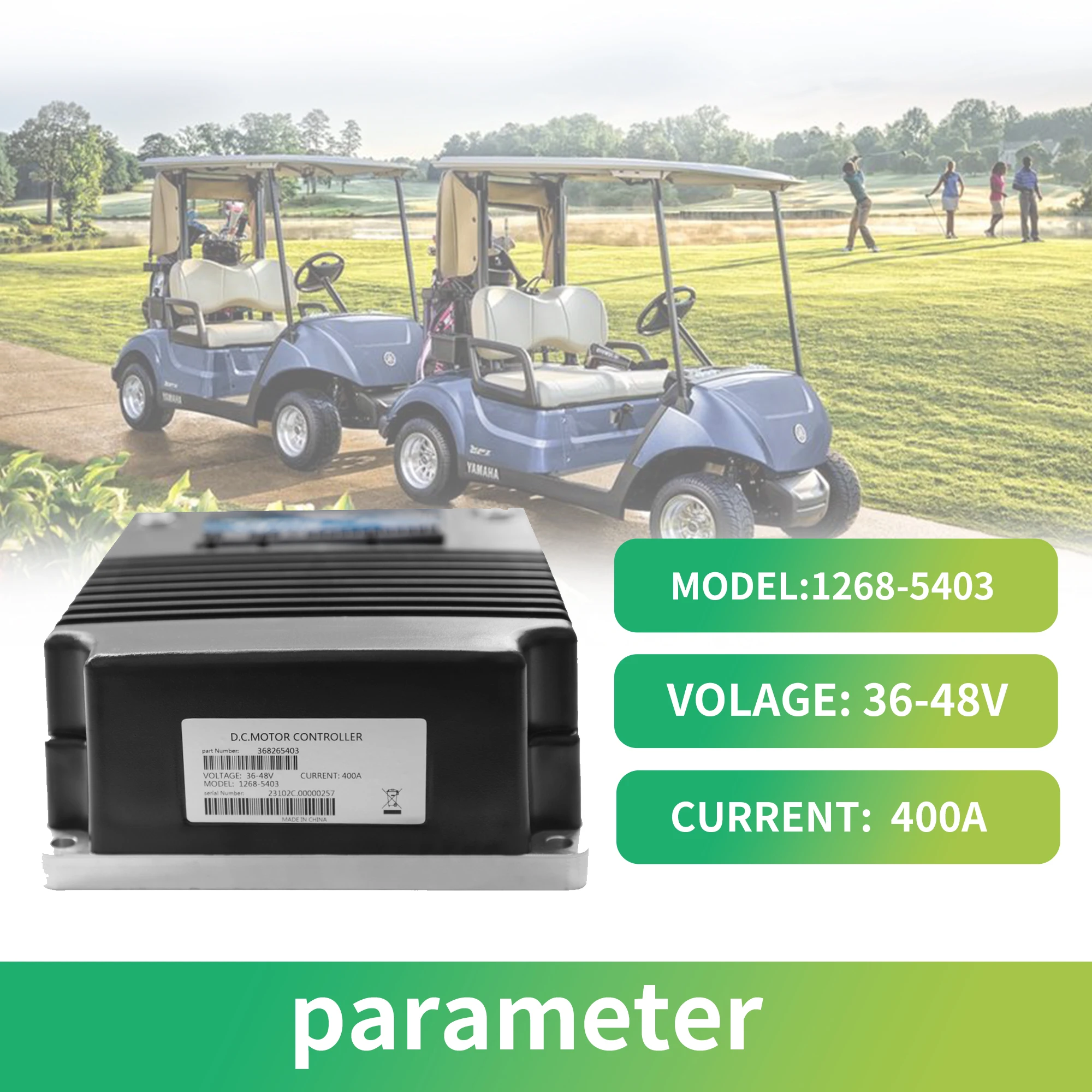 Sepex Motor Speed Controller 48V 400A 1268-5403 for Curtis Club Car EZGO Golf Cart 1999-UP