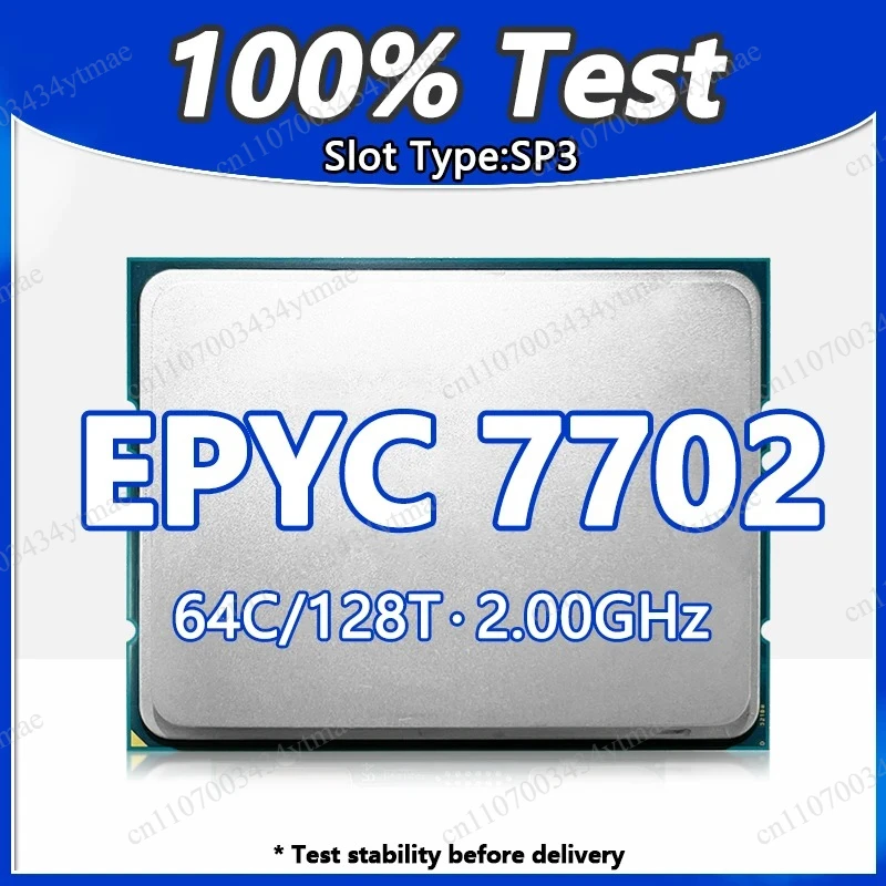 Socket SP3 Server CPU EPYC 7702 64C128T 2.0GHz 256MB 200W DDR4 Support H11SSL-i H12SSL-i H11DSI Mainboard