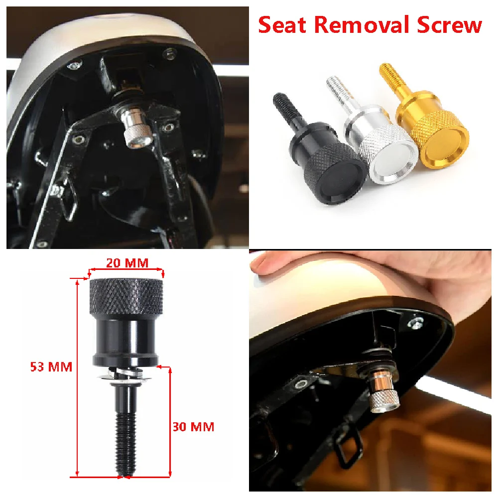 

Fits for BMW R NineT R9T Scrambler Racer Pure Urban G S ABS 2014-2024 Motorcycle Rear Seat Quick Removal Mount Tool Screw Bolt