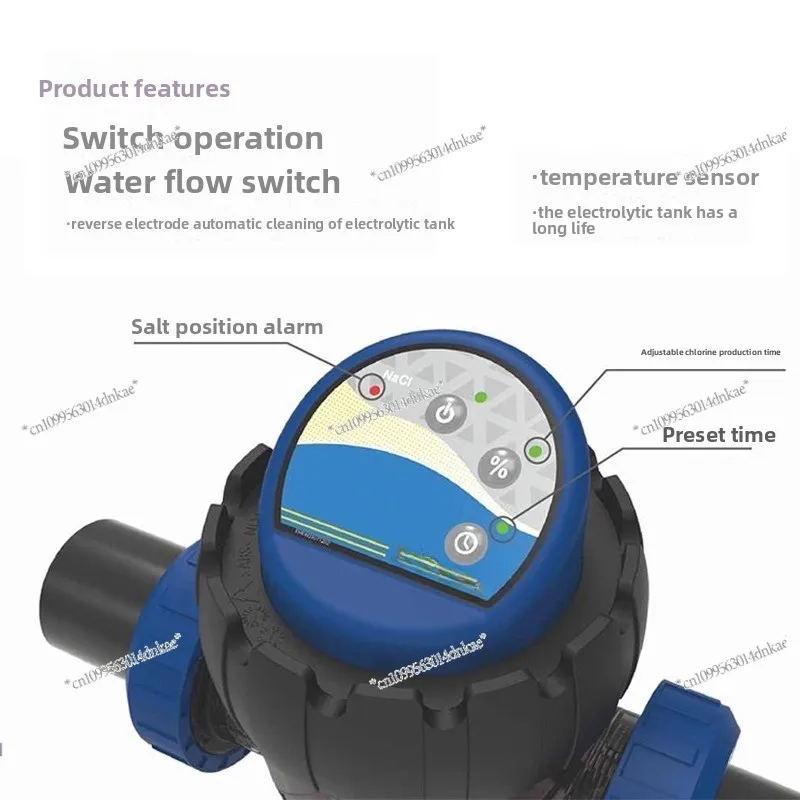 Swimming Pool Generator Swimming Pool Soaking Pool Salt Chlorine Electrolyzer Water Quality Disinfector Equipment Chlorination