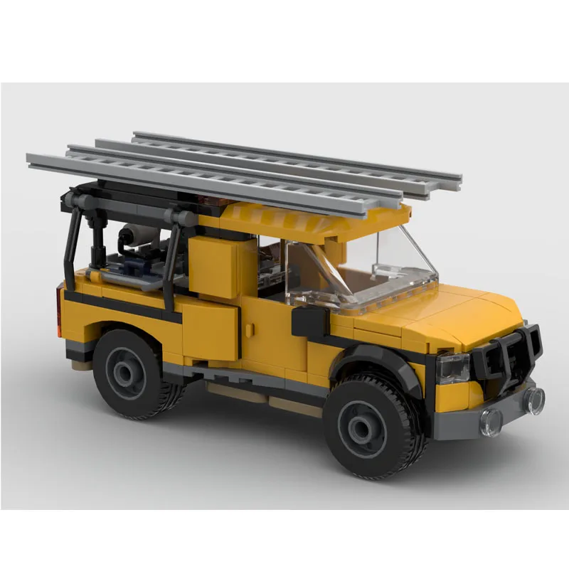 MOC-263755 New City Small Sporty Construction Service Truck Building Block Model, 233 Pieces, Creative Adult Birthday Toy Gift