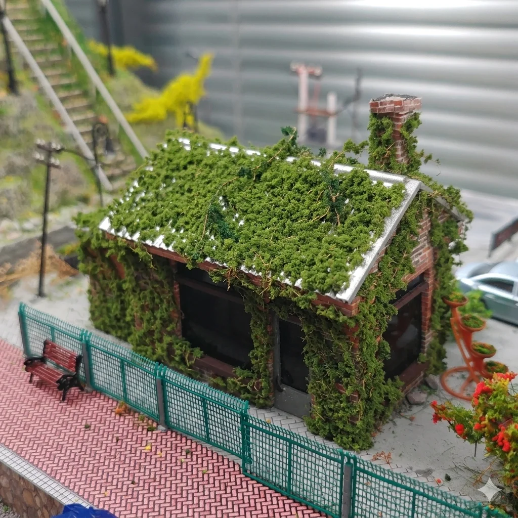 Model Kit Simulator - Zestaw do samodzielnego wykonania miniaturowych krzewów,