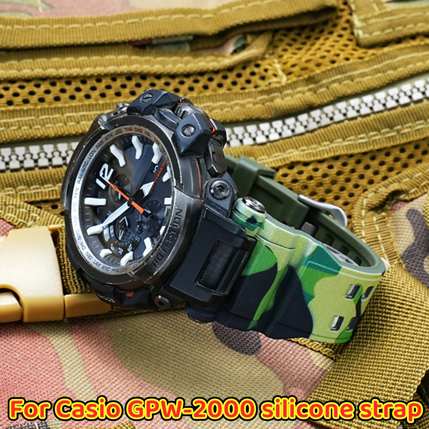 

Силиконовый ремешок для Casio G-Shock 5502 GPW-2000, сменный браслет GPW2000, спортивный водонепроницаемый резиновый ремешок для часов, мужской браслет