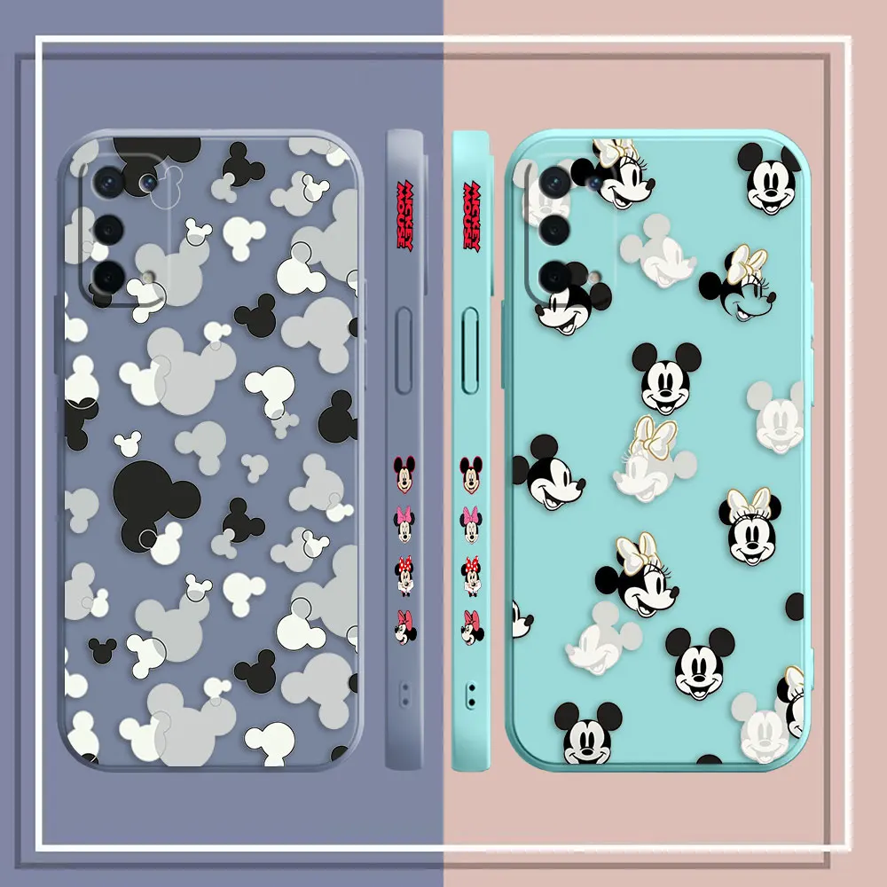 Stick Figure Mickey Minnie Mouse Phone Case For OPPO A52 A54 A55 A57 A78 A72 A73 A74 A91 A93 A92S A94 A95 A96 4G 5G Case Funda