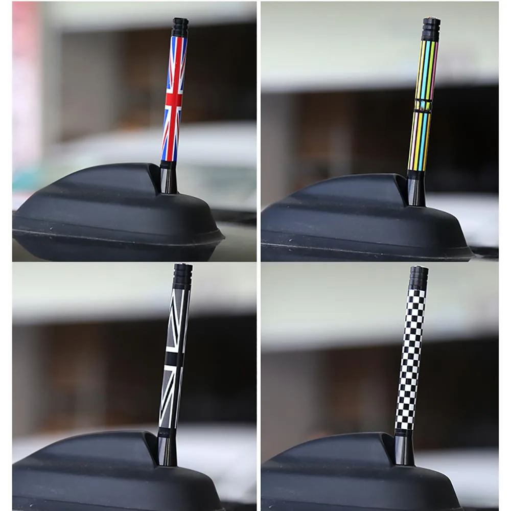 For Mini Cooper F54 F55 F56 F57 F60 R50 R52 R53 R55 R56 R57 R58 R59 R60 R61 Union Jack Car Roof Radio Aerial fm Antenna Antena view 2