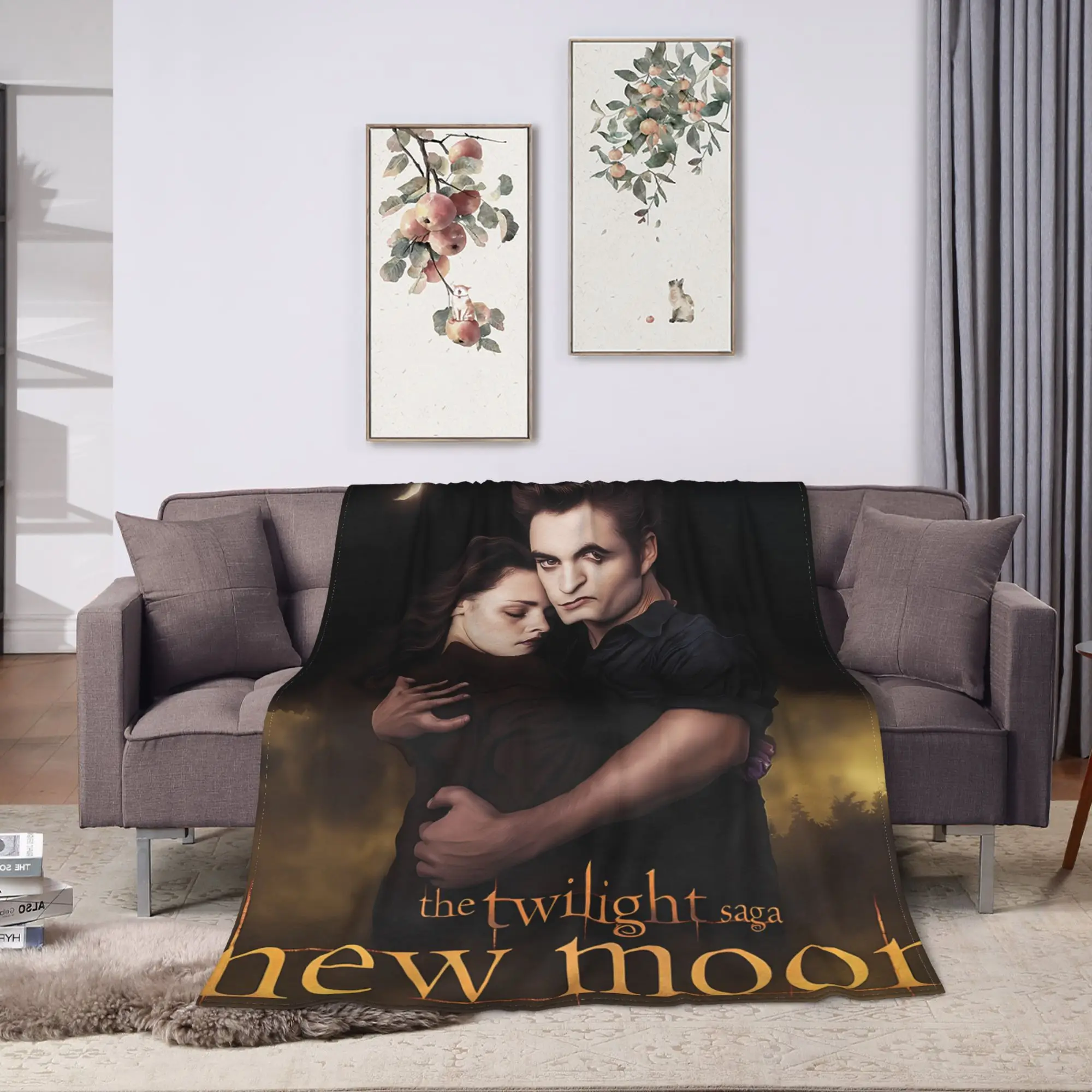 بطانية دافئة للغاية للفتيات والأولاد للتخييم جاكوب ذا توايلايت ساغا رمي بطانية الفانيلا المفرش لسرير الأريكة غطاء سرير أريكة مضحك