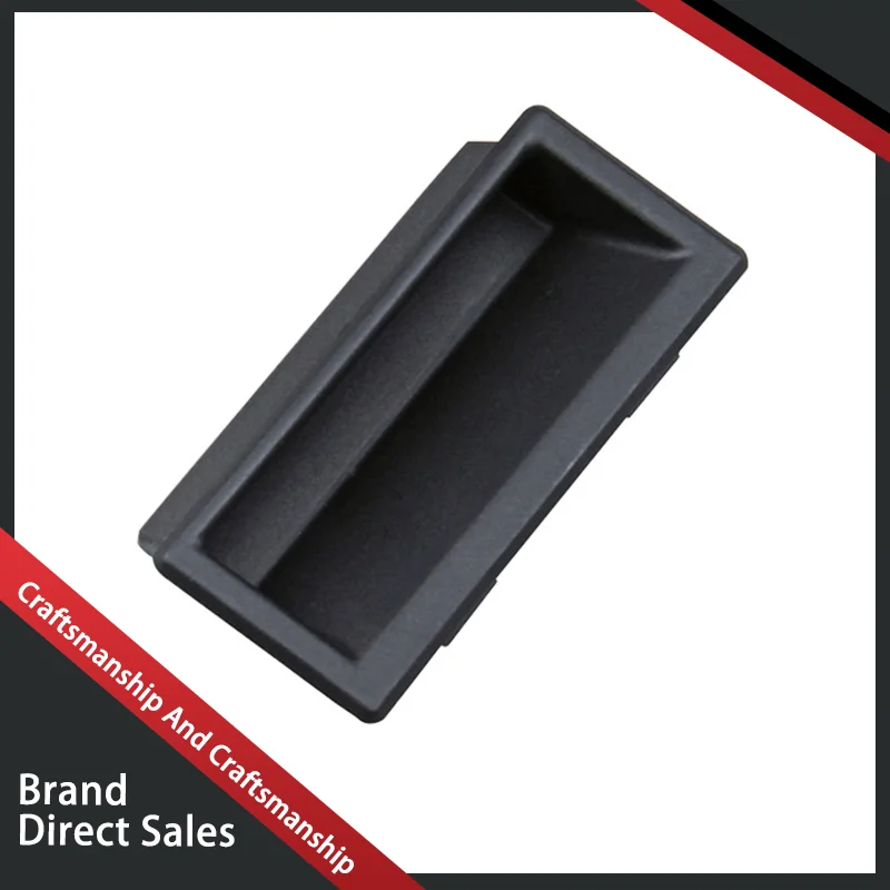 Black Embedded Plastic Handle Industrial Electrical Control Cabinet Door Hidden Invisible Multiple Specifications