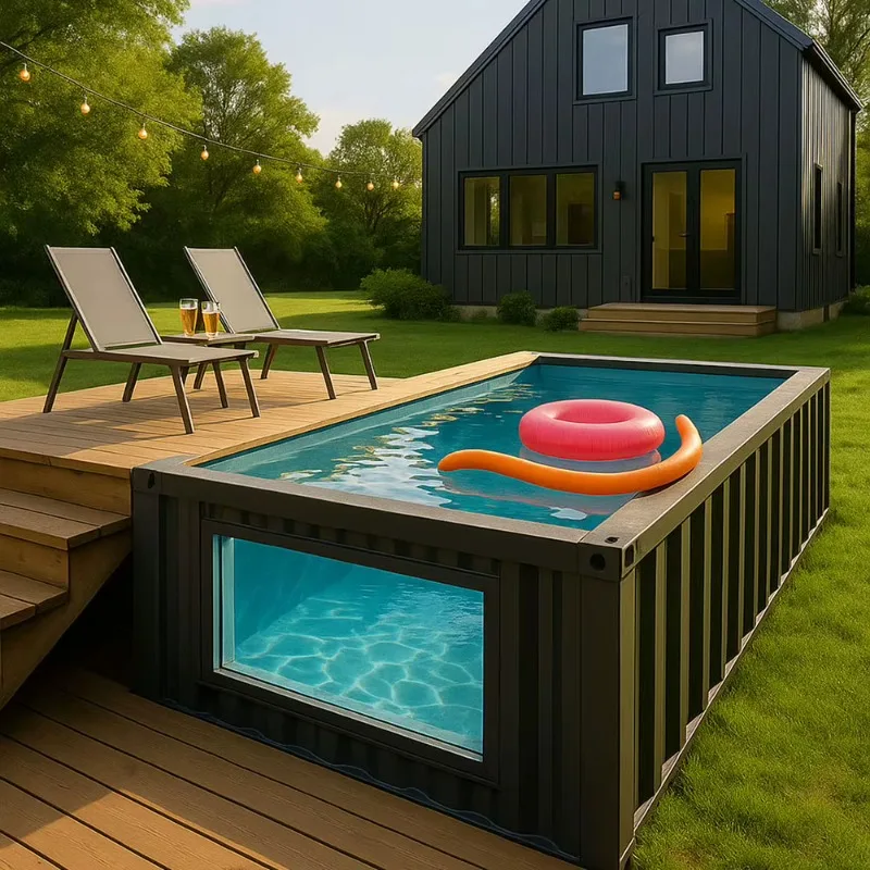 Container Plunge Pool Above‑Ground Leisure Device Perfect For Limited Residential Outdoor Space Where Large Swimming Pool