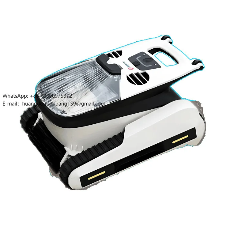 

High Quality Plastic Suction Automatic Swimming Pool Bottom Cleaning Robot Intelligent Wireless Underwater Vacuum Filter IP68