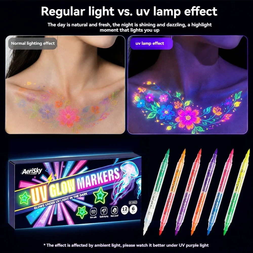 12 Colors Double-ended UV Neon - Copic Marker Sketch ulasan dan harga