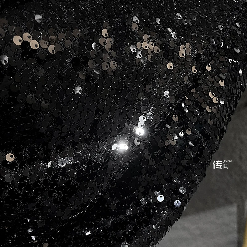 

Black Starry Sky Background Special Creative Stitching Clothing Designer Fabric