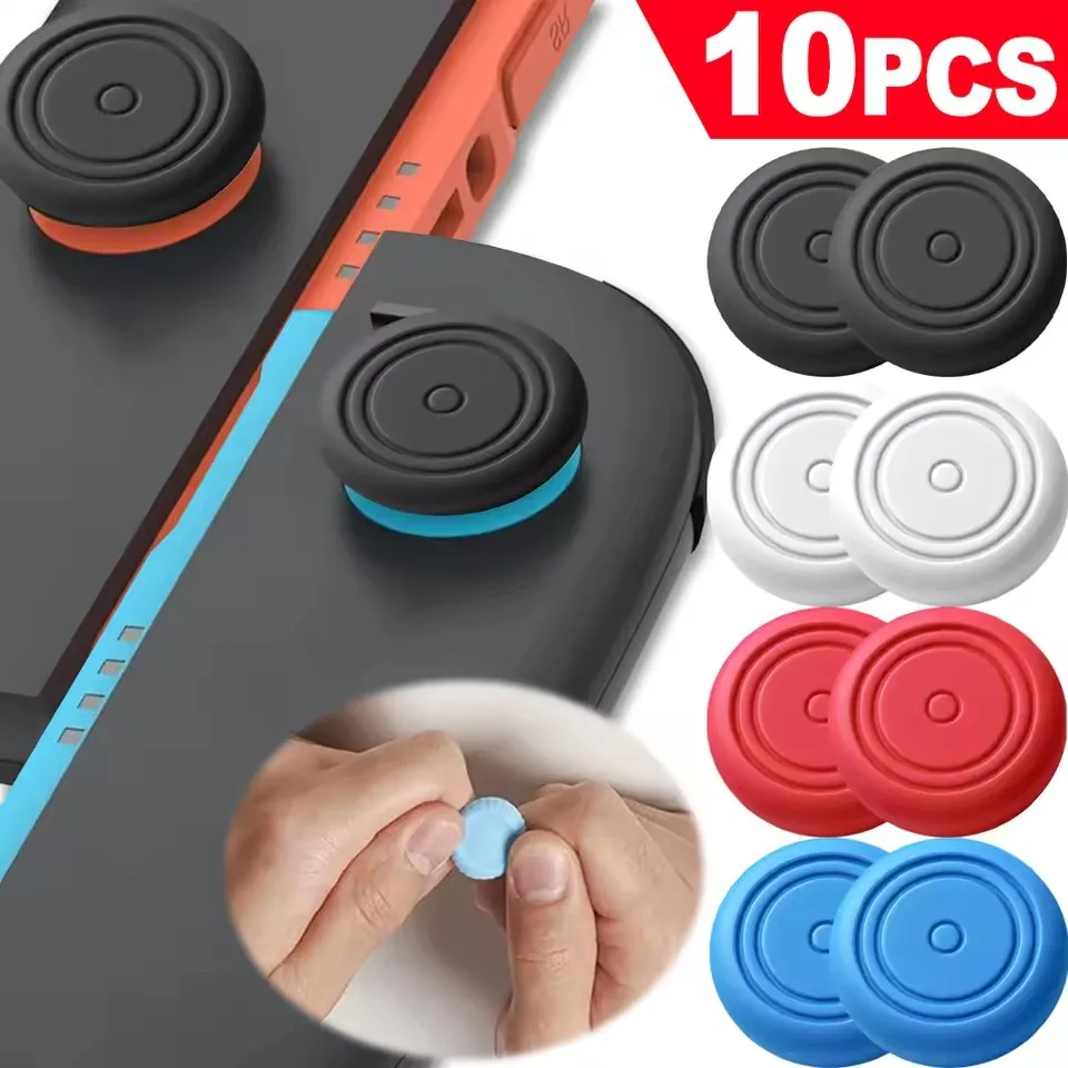 For Switch2 Replacement Thumbstick Grip Cover Game Console Joystick Grip Silicone Button Protectors Cap for Switch 2 Accessories