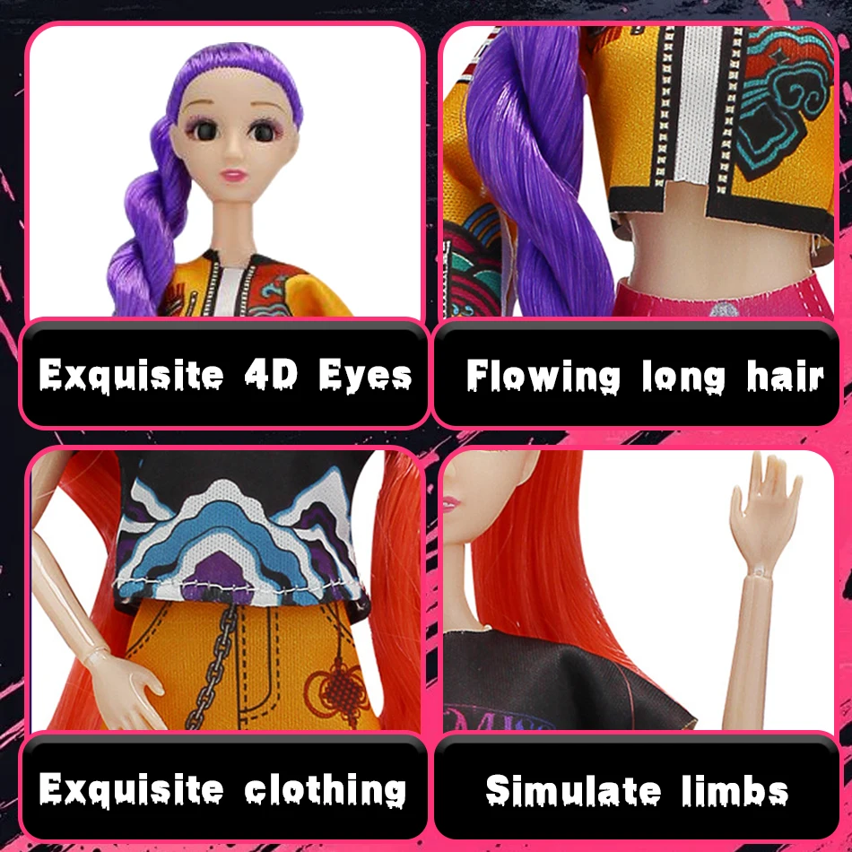 2025 أنيمي جديد KPop شيطان الصيادين muñeca فينيلو juguete رومي ميرا زوي شخصية فينيلو ماسكارا estatuilla ريجالو دي كومبليانوس