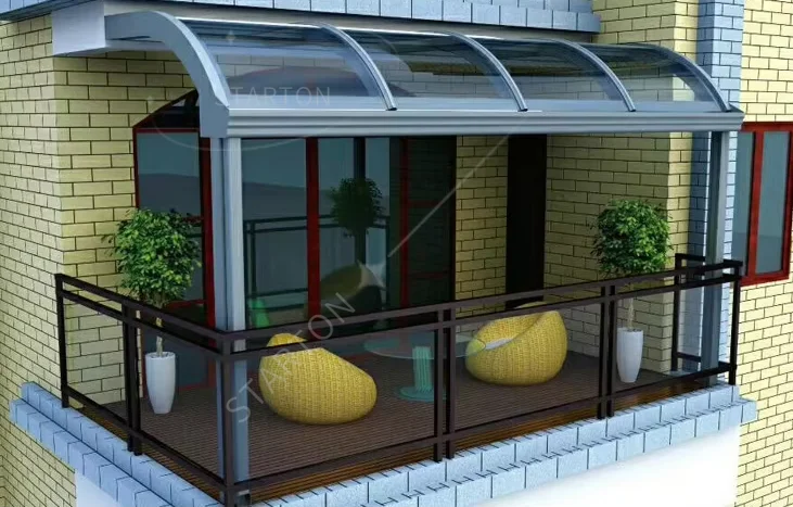 Pergola Sunroom Outdoor Roof Patio Covers Balcony Customized Waterproof Polycarbonate Aluminum Awning Car Port Parking Aluminum