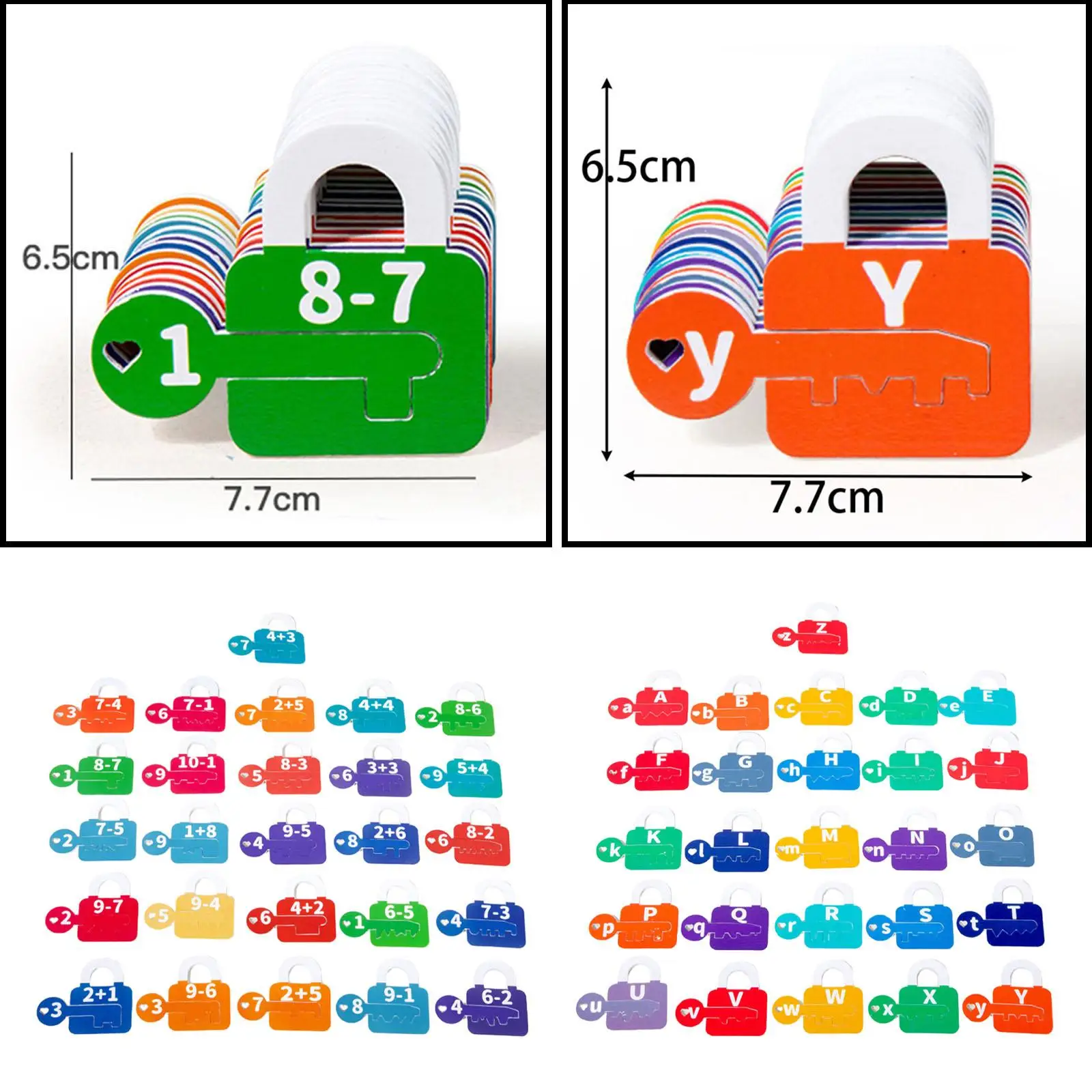 Juguetes de bloqueo de aprendizaje, juguete Montessori con alfabeto y aritmética para estudiantes de viaje