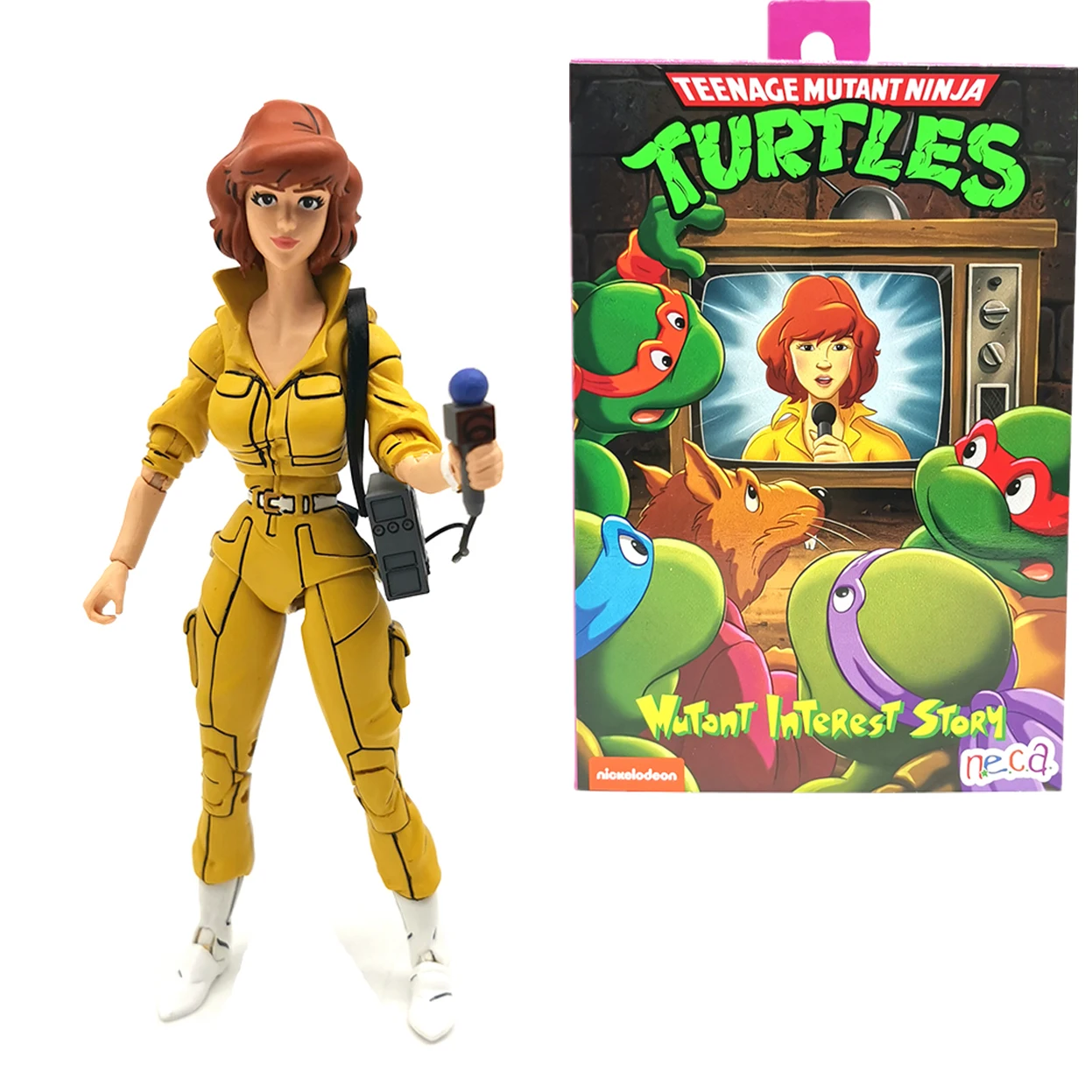 

NECA Teenage Mutant Ninja Черепашки April O'Neil Женский Журналист TMNT Фигурка Фильмы Модель Аниме Детская Игрушка Подарок