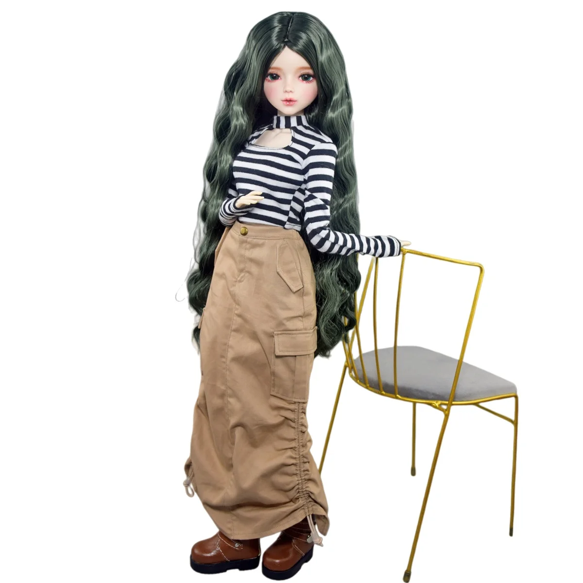 

YUTOTUE Элегантная кукла-девочка ростом 56 см, ручная работа, с макияжем, одеждой, обувью, полный комплект