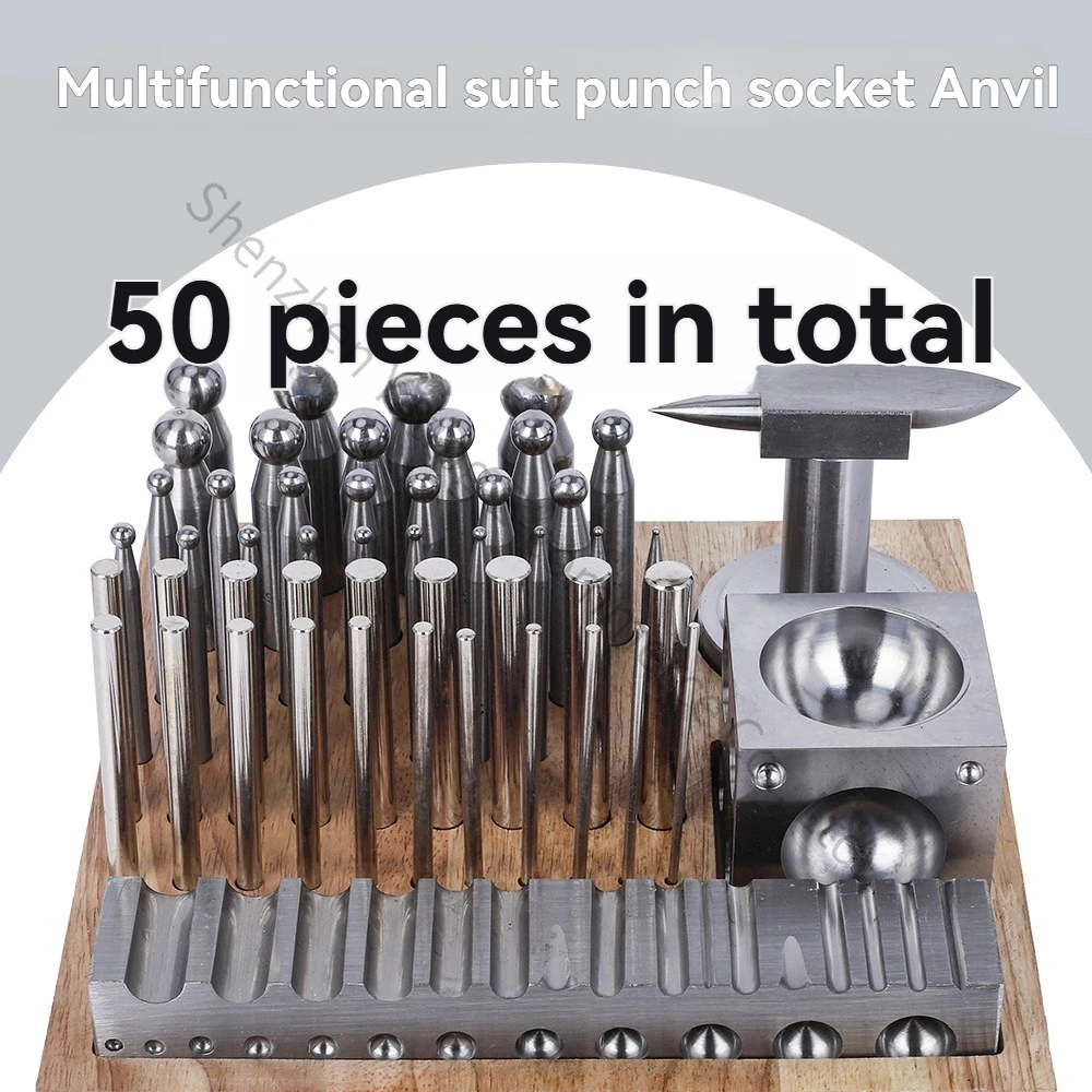 

Набор из 50 предметов: круглые и квадратные пробойники Wozuo, алмазные пробойники Wozuo, инструменты для изготовления ювелирных изделий, пробойники Wozuo