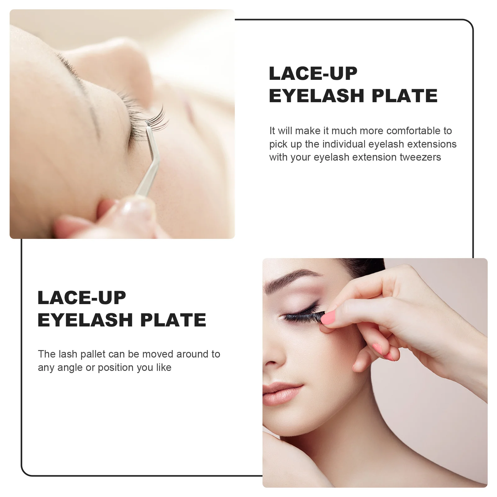 

Lash Extension Holder Wrist Pallet with Adjustable Strap for Quick Application Lightweight Easy Clean Grafting Tool