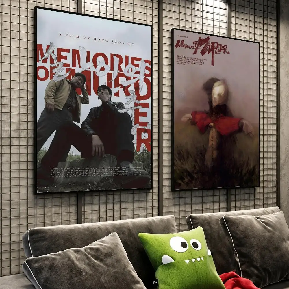 Movie Memories Of Murder Korean Crime Poster HD Self-Stick Wall Decor Bedroom Dorm Office Gaming Garage Bathroom Gift