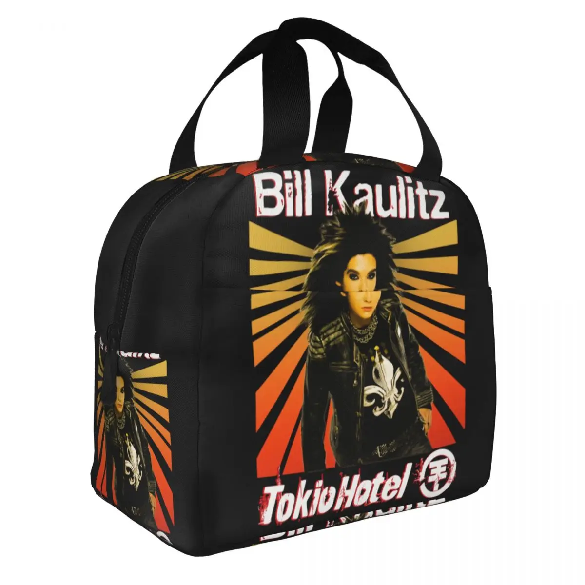 Tokio Hotels Heavy Metal Pop Rock Portable Lunch Box for Women Leakproof Thermal Cooler Food Insulated Lunch Bag For Travel Work