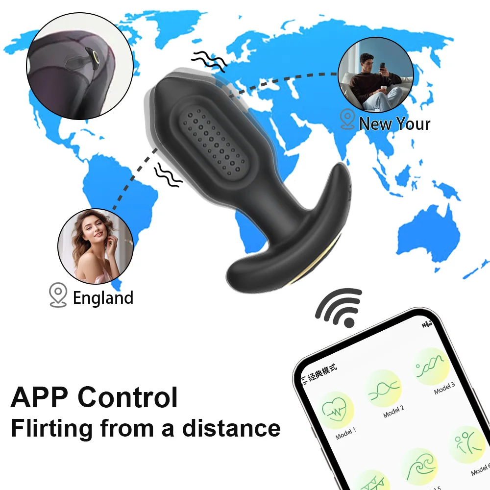 Wireless Control Anal Plug Vibrator 10 Modes Vibrating Butt Prostate Massager Sex Toys for Men Gay Clitoris Stimulator for Women image 2