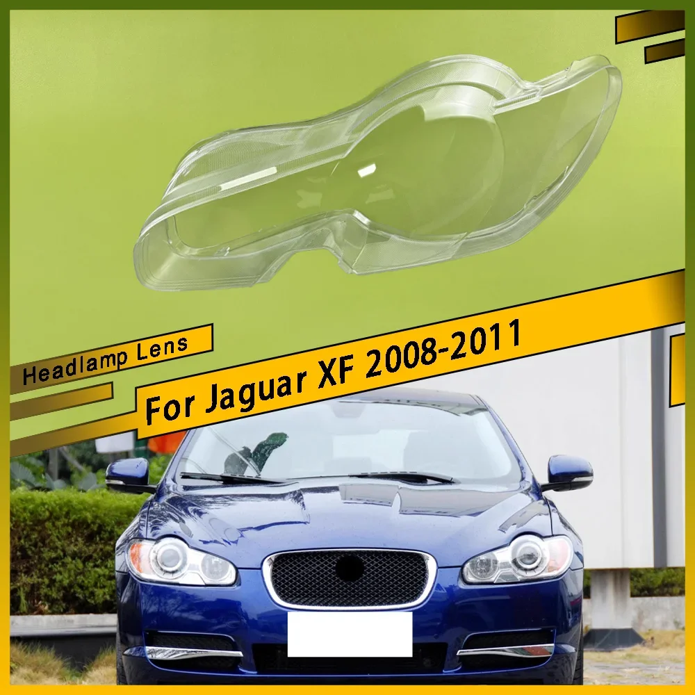 

For Jaguar XF 2008 - 2011 Car Replacement Headlamp Caps Glass Headlight Cover Auto Transparent Lampshade Case Lamp Lens Shell