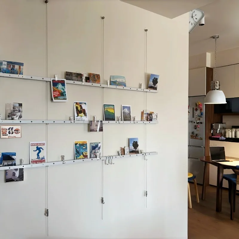 Creative background wall Photo wall, display stand Metal photo frame Wall decoration, photo display Poster hanging shelf