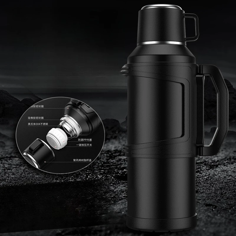 

Extra Large Capacity Insulated Cup, Insulated Kettle, Outdoor Travel Car, Extra Long Insulated Hot Water Kettle