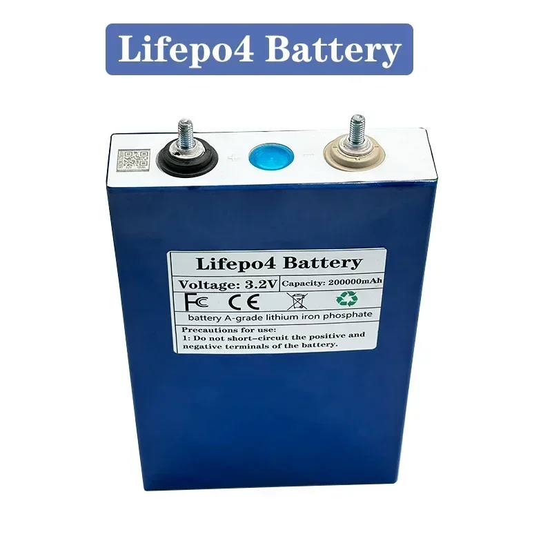 new 3.2V200AH Lifepo4 lithium iron phosphate battery pack DIY12V2V436V48V electric vehicle solar power battery