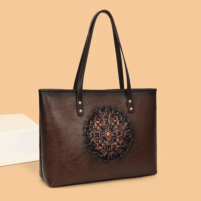 

Новая ретро-сумка-тоут из коровьей кожи с пайетками, на молнии, большой вместимости, для путешествий, на плечо, изысканная, простая, повседневная, модная, трендовая