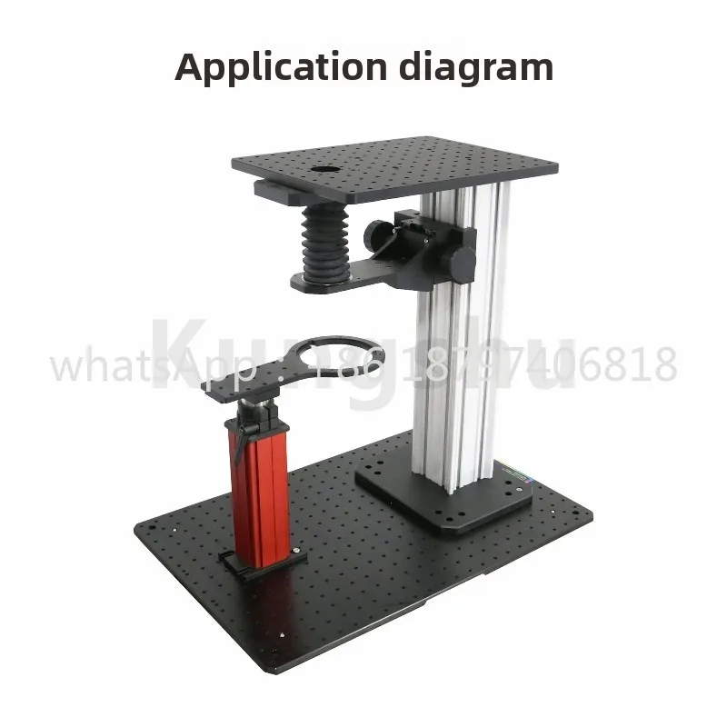 Microscope body top breadboard\ M6 matrix screw hole\ D1N male dovetail block