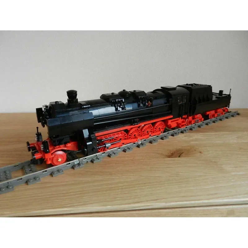 MOC-79208 Classic Cargo Transport Steam Locomotive Building Block Model • 1217 Parts Boy Birthday Building Block Toy Gift