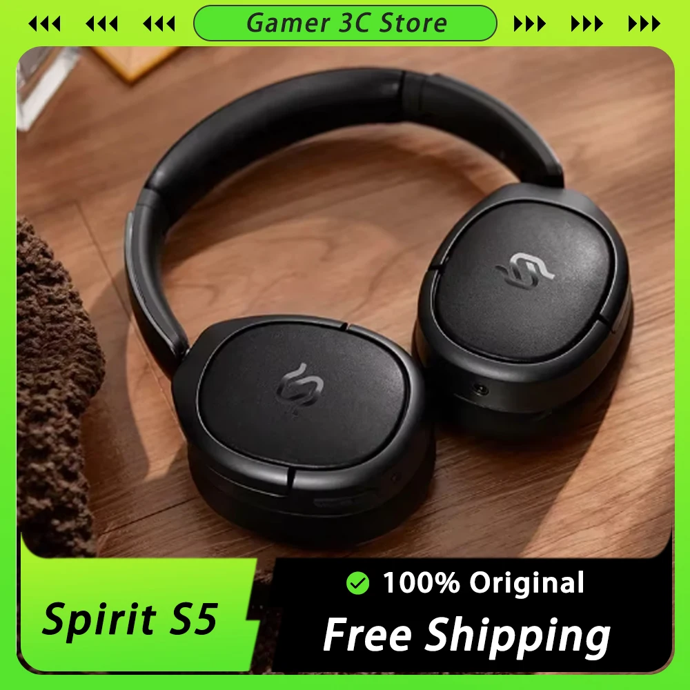 Stax Spirit S5 Head-Mounted Headset Wireless Bluetooth E-Sports Headset Noise Reduction Customize Music Earphone Gamer Accessory