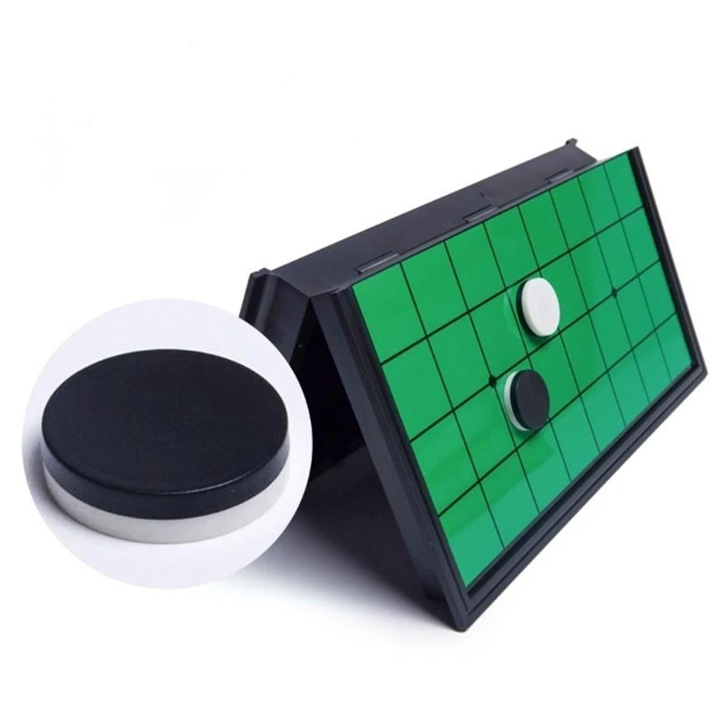 Herramienta juego estrategia educativa, tablero viaje plegable Reversi Othello 9,84 pulgadas