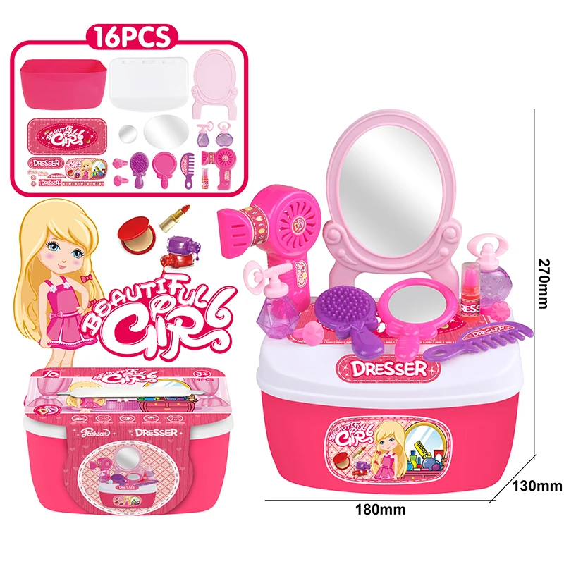 Children Toys Role-playing Games Toy Set Kids Tool Kits Dentist Tools Kitchenware Girl Makeup Set Box Simulation Pretend Play