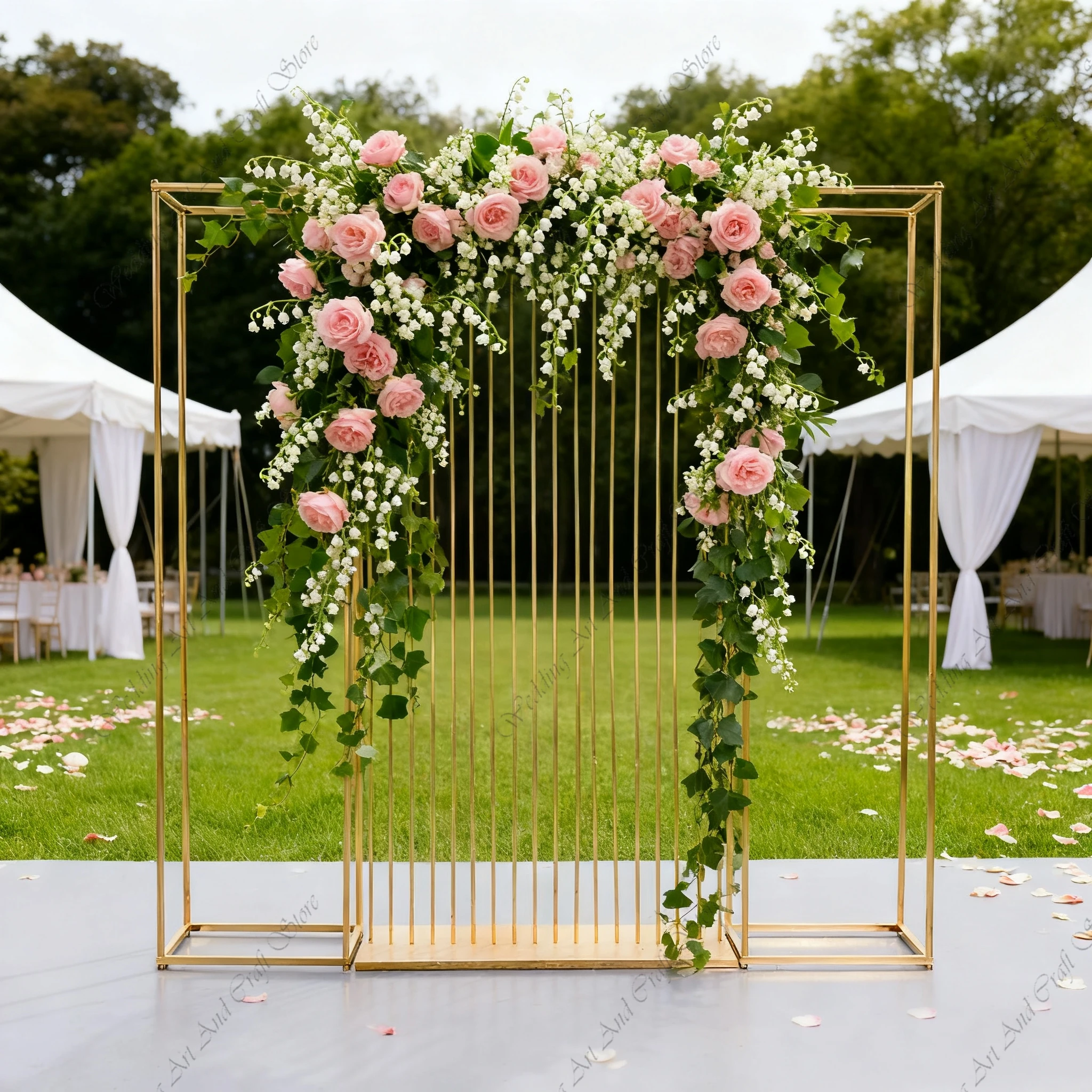 

2 м f30, позолоченный свадебный экран, арочная рамка, нерегулярная мультибарная геометрическая кованая железная арка для мероприятий, полка ivy335