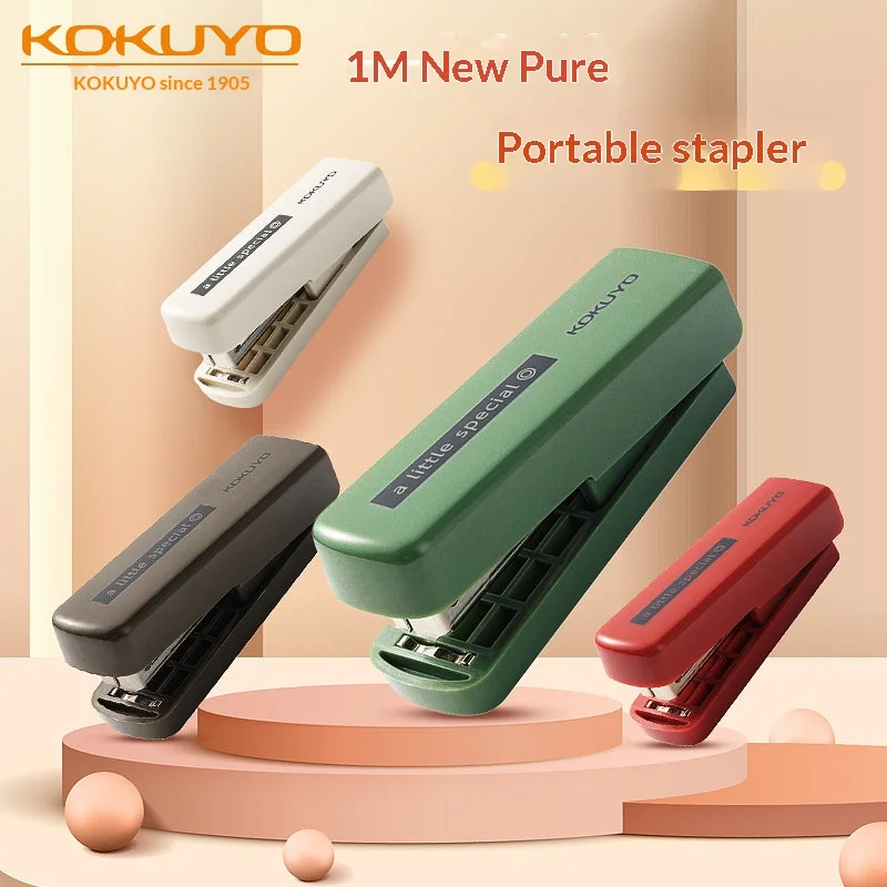 

Japan Kokuyo A Little Special Mini Stapler,Powerful 10#Needle Ergonomic Lightforce Design Easy Paper Binding For School Office