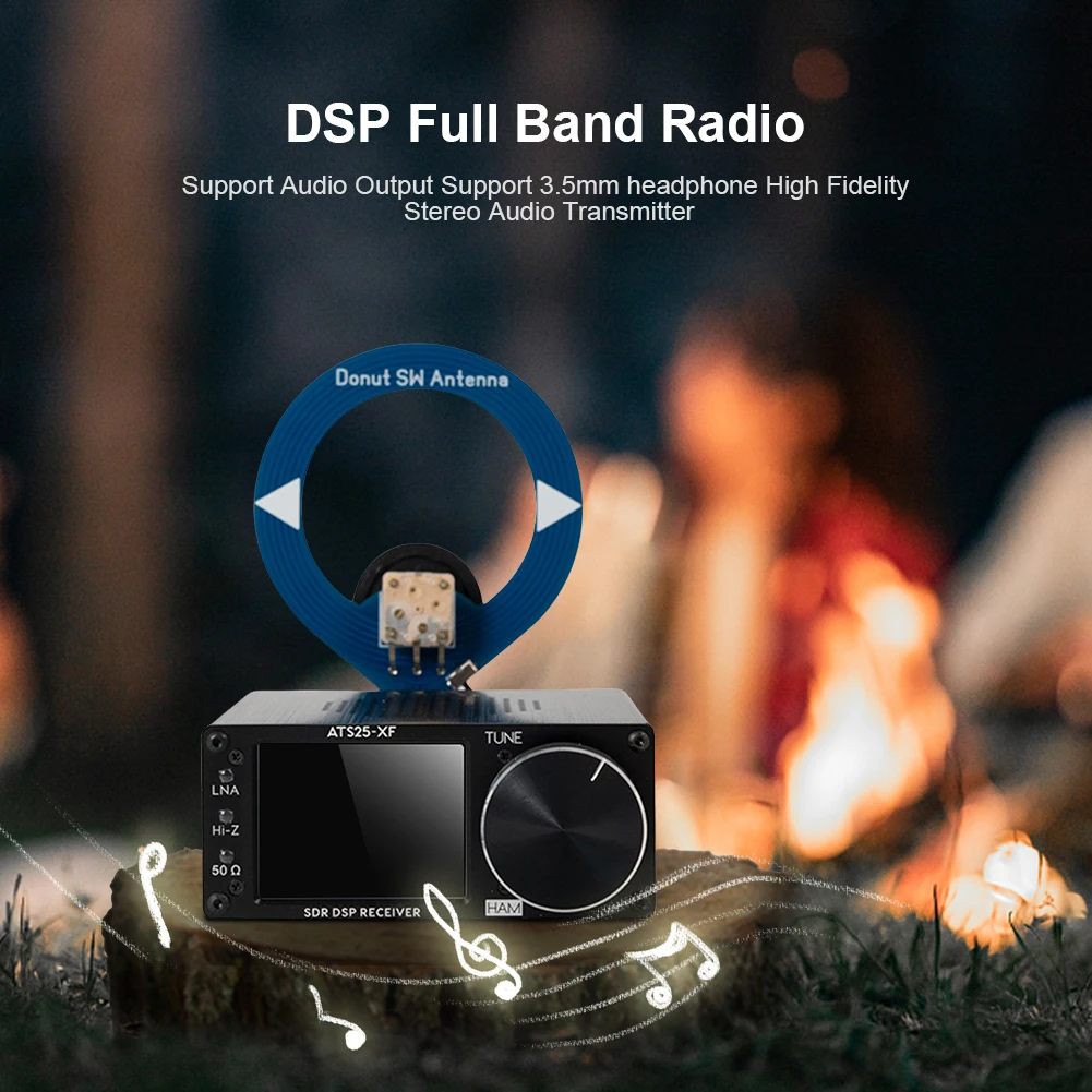 ATS25-XF FM LW SW CB MW خلاط استقبال واي فاي فك 2.8 بوصة TFT LCD تعمل باللمس كامل النطاق راديو محمول