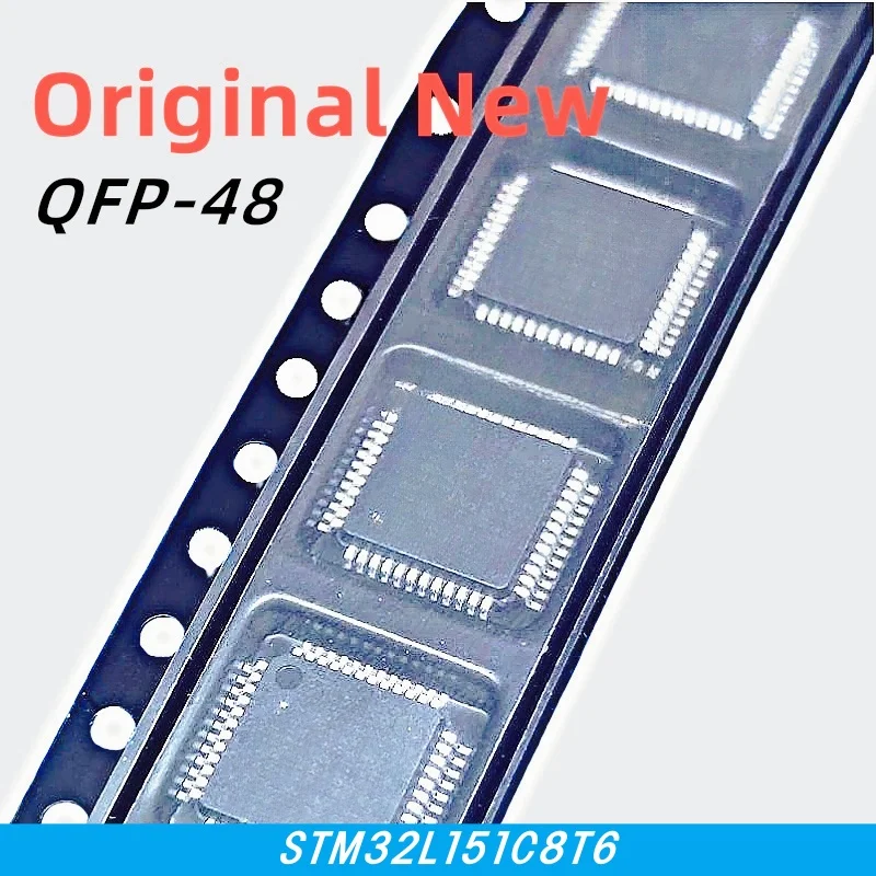 10pcs 100% New STM32L151C8T6 STM32L151CBT6 STM32L151C8T6A STM32L151CBT6A QFP-48 Chipset