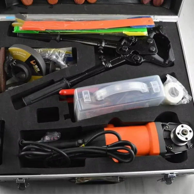 Veterinary Complete Multifunctional Hoof Trimmer Kit Tools Cattle Horse Electric Trimmer Knife Sharpener