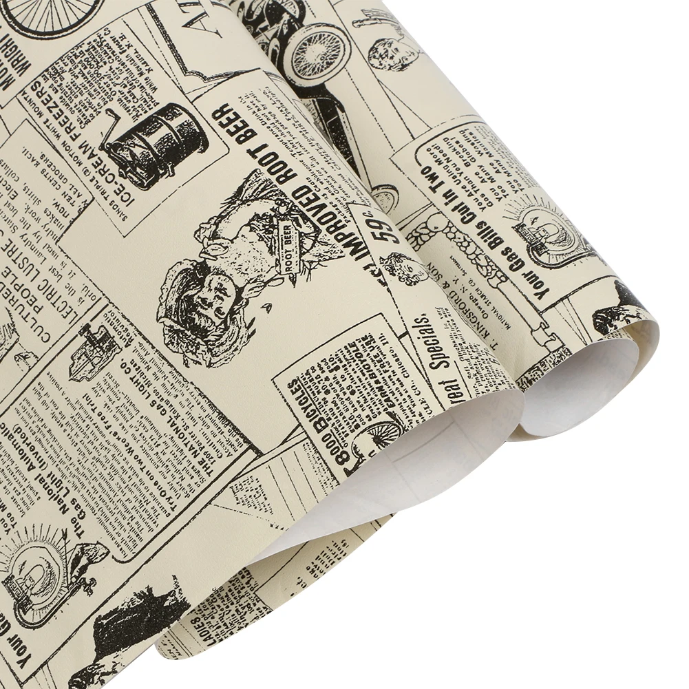 3M Vintage Newspaper Wallpaper Roll Self Adhesive Retro Contact Paper Waterproof Peel and Stick Wall Paper for Dormitory Decor