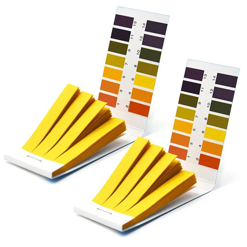 1set = 80 Strips! Professional 1-14 PH Litmus Paper Ph Test Strips Water Cosmetics Soil Acidity Test Strips with Control Card