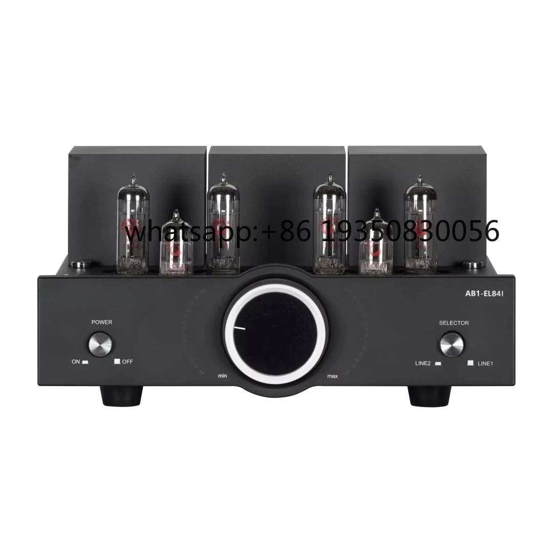 Queenway AB1-EL84I Integrated Tube Amplifier with EL84 Push-Pull 10W*2 Output & Colorful Dynamic Design for Hi-Fi Audio